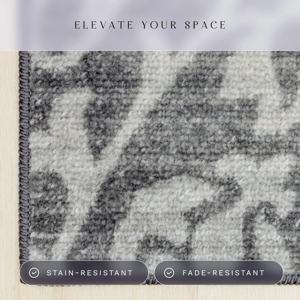 Exeter Floral Accent Rug, 1'8" x 2'10", Grey, view 4