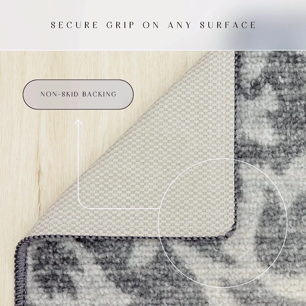 Exeter Floral Accent Rug, 1'8" x 2'10", Grey, view 5