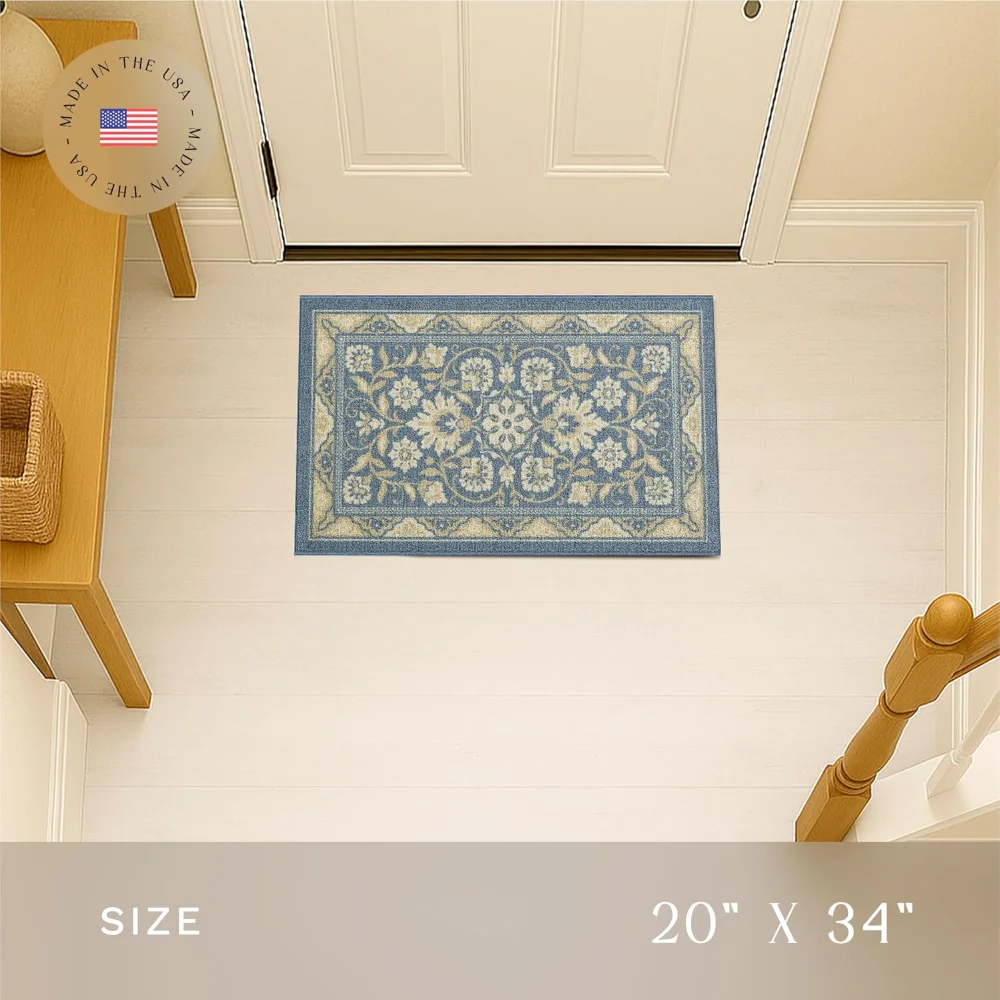 Florence Accent Rug, 1'8" x 2'10", Blue, view 2