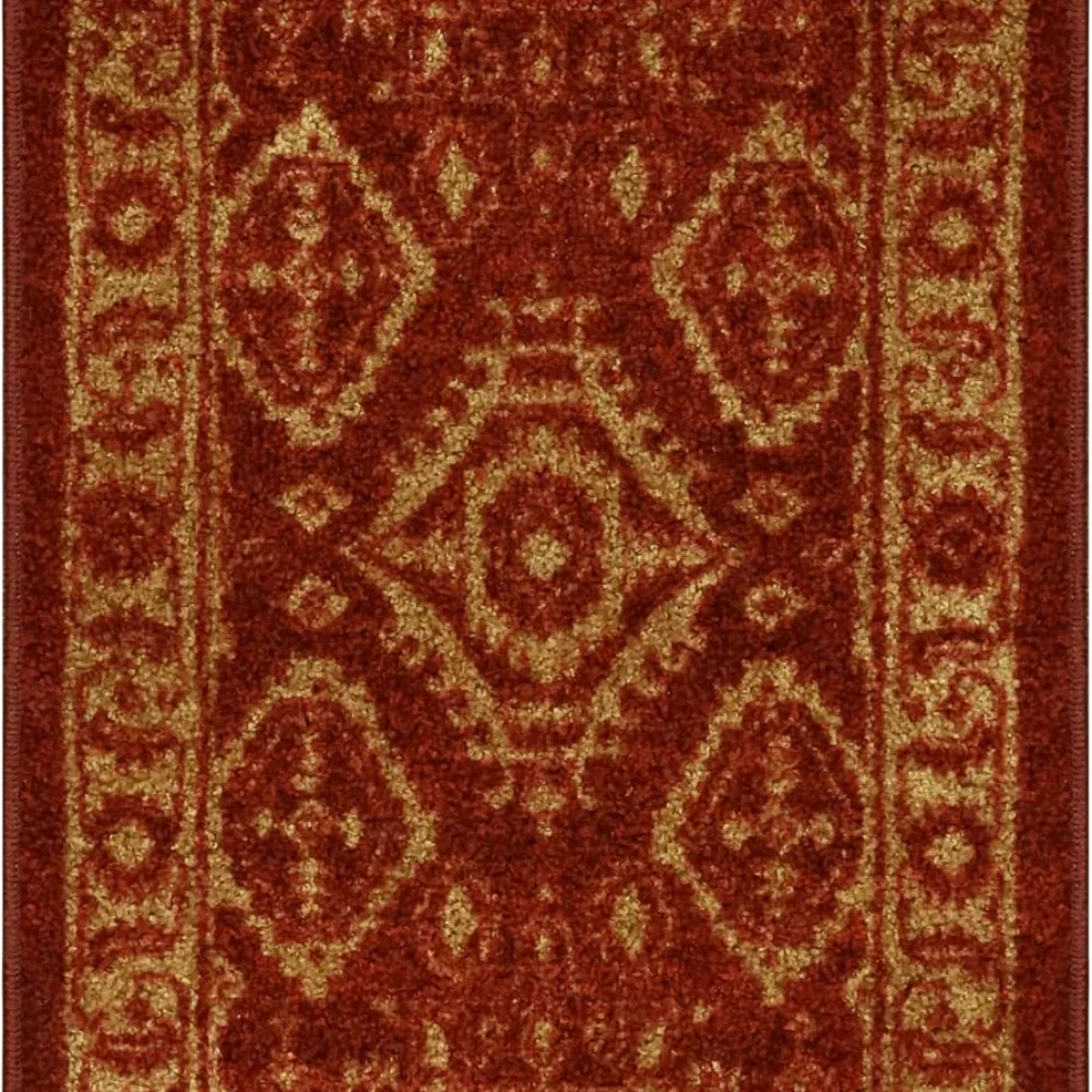 Georgina Traditional Accent Rug, 1'8" x 2'10", Red