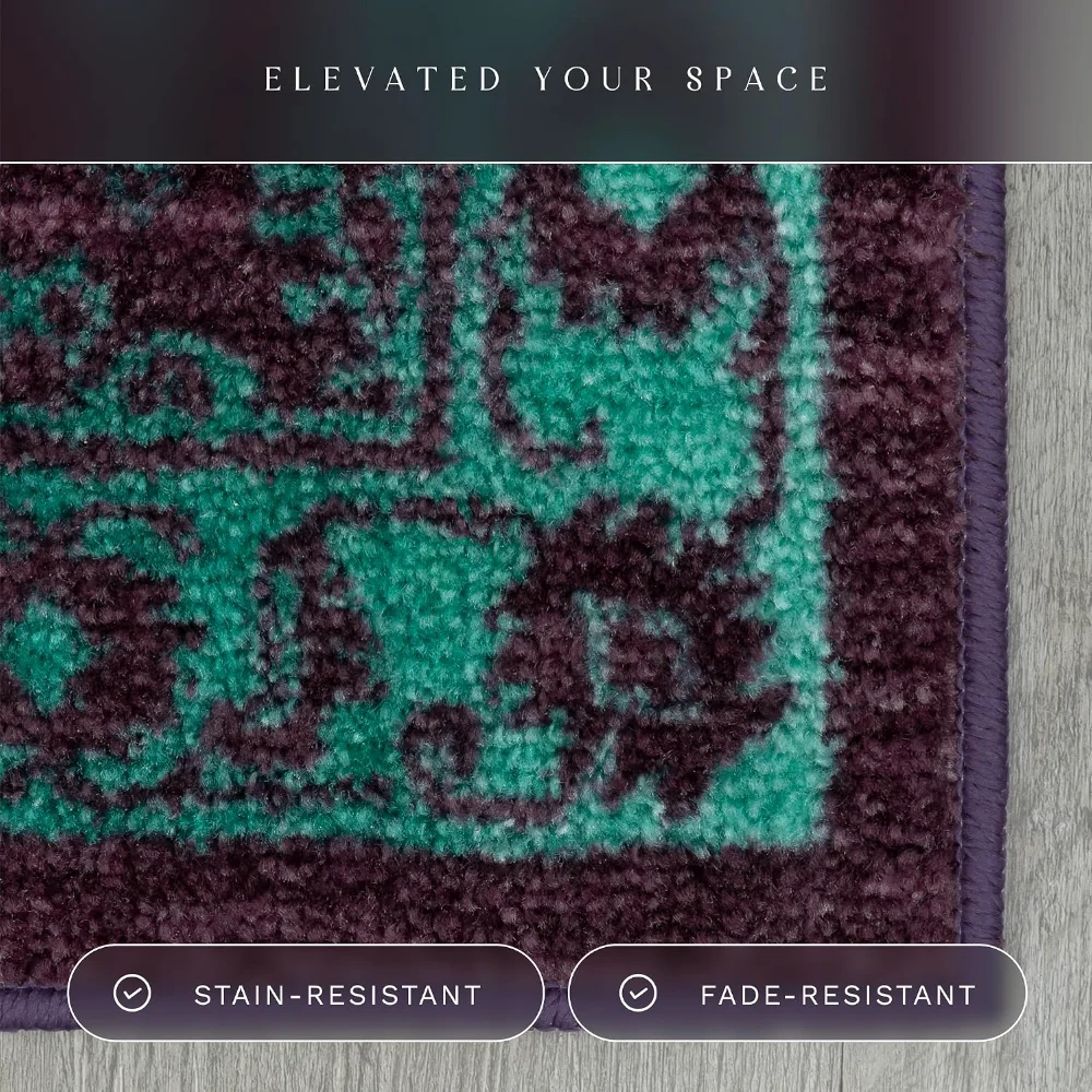 Georgina Traditional Accent Rug, 2'6" x 3'10", Wineberry, view 5