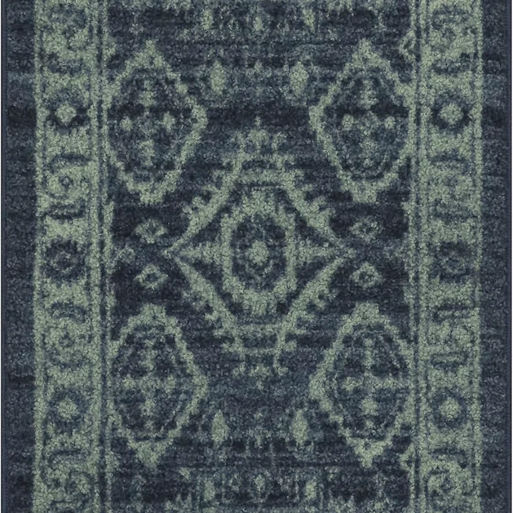 Georgina Traditional Area Rug, 4'9" x 7', Navy