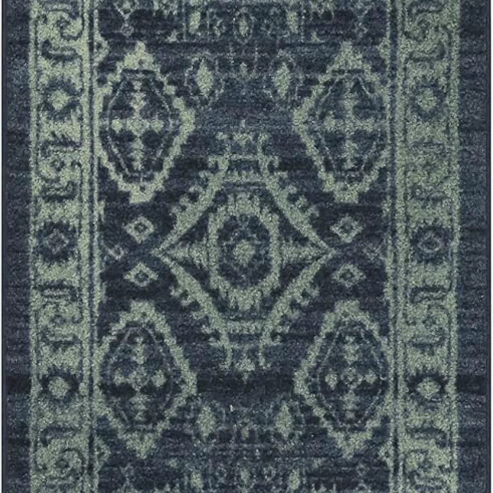 Georgina Traditional Runner, 1'8" x 5', Navy