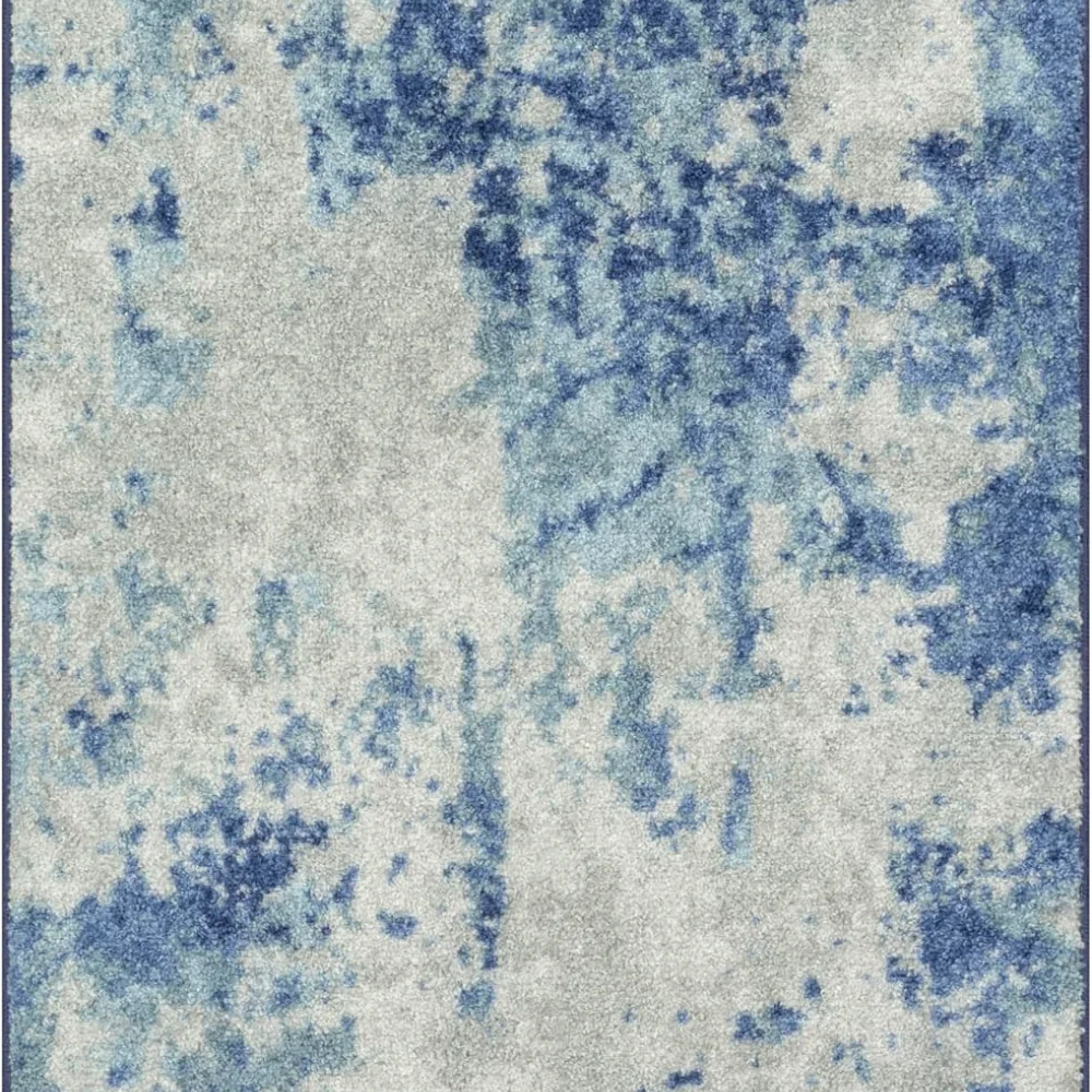 Horizon Modern Abstract Accent Rug, 2'6" x 3'10", Arctic Blue