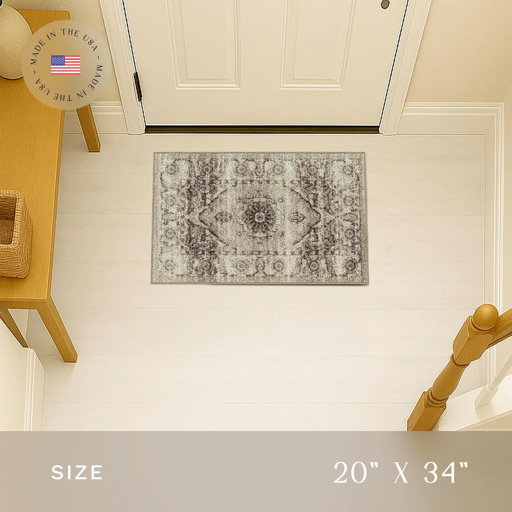 Lexington Farmhouse Accent Rug, 1'8" x 2'10", Taupe, view 2