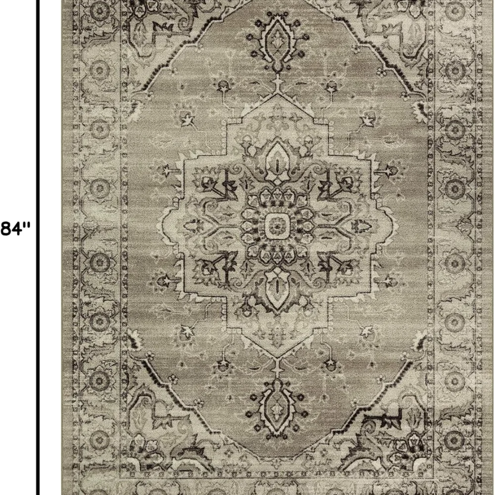 Lexington Farmhouse Area Rug, 4'9" x 7', Taupe, view 2