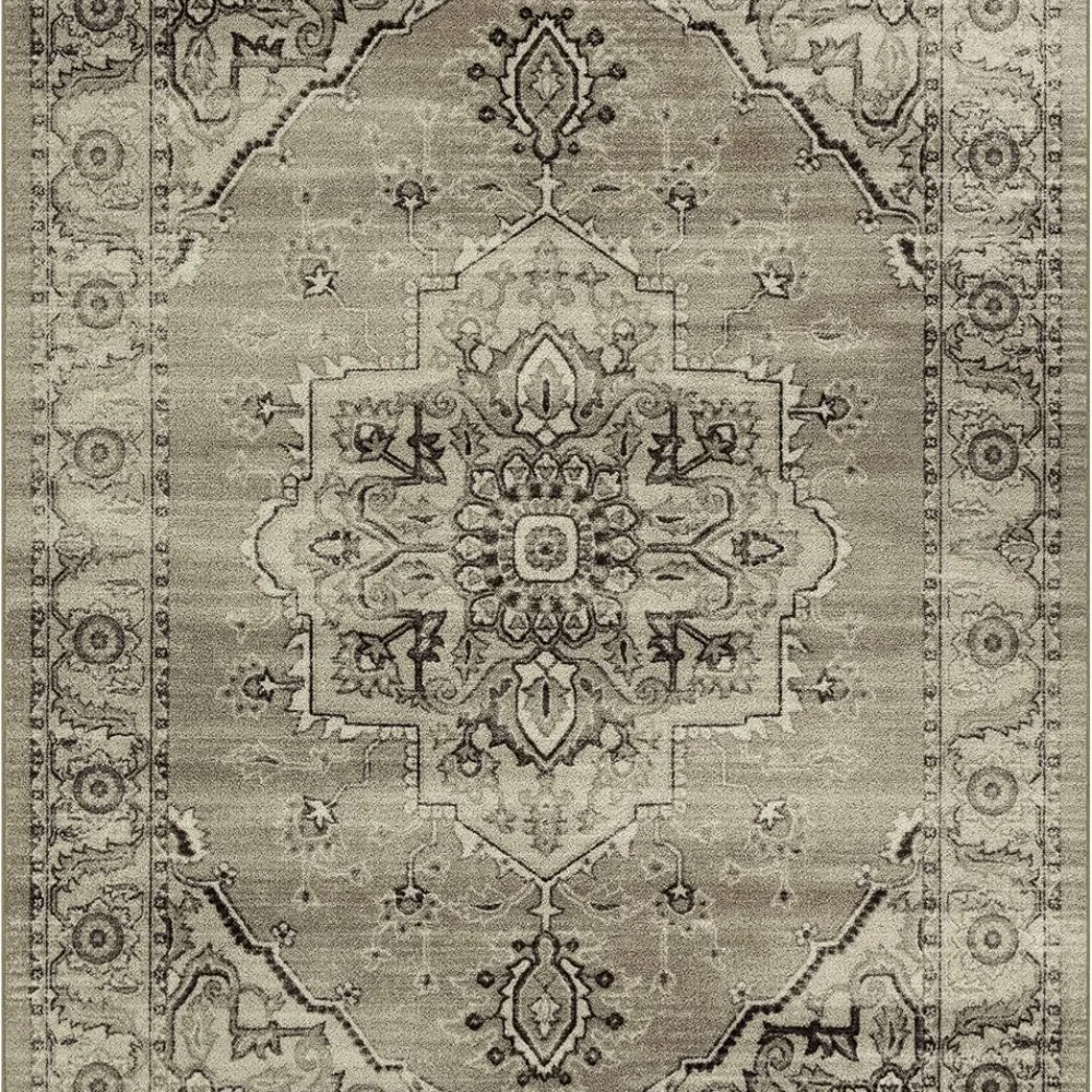 Lexington Farmhouse Area Rug, 4'9" x 7', Taupe