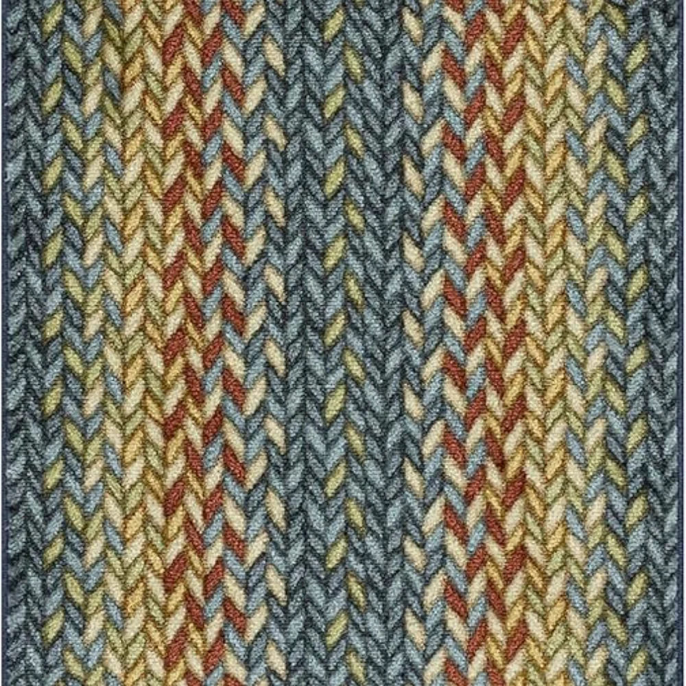 Marion Bohemian Braided-Style Print Runner, 2' x 6', Multi Color