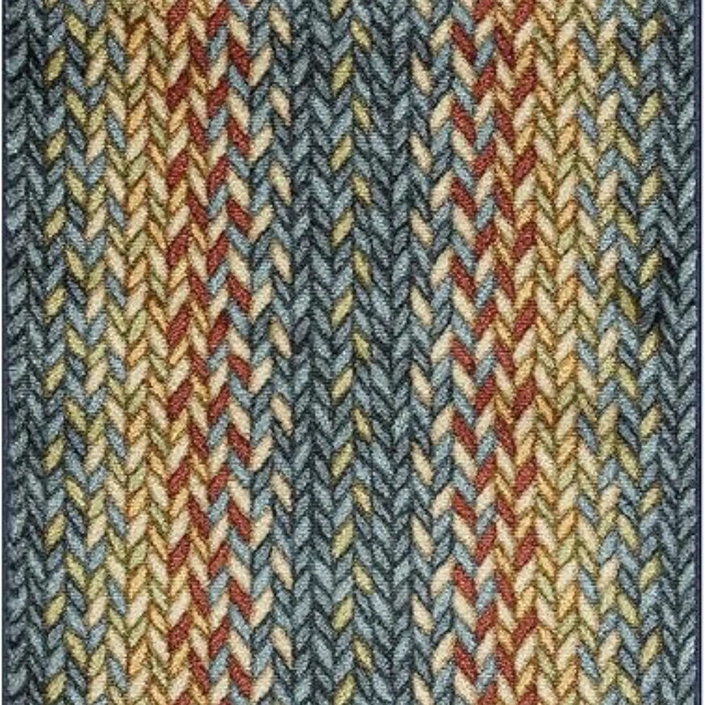 Marion Bohemian Braided-Style Print Runner, 2' x 8', Multi Color