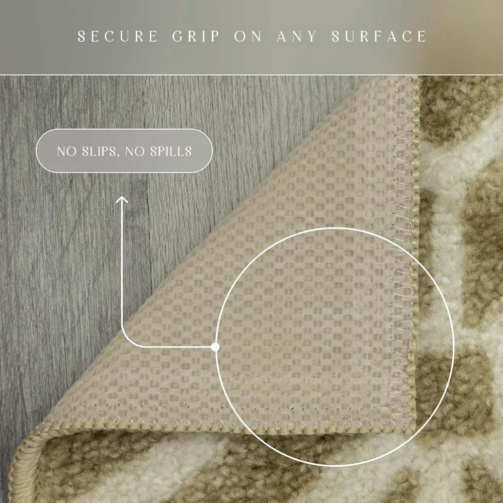 Moderna Geometric Area Rug, 4'9" x 7', Beige, view 5