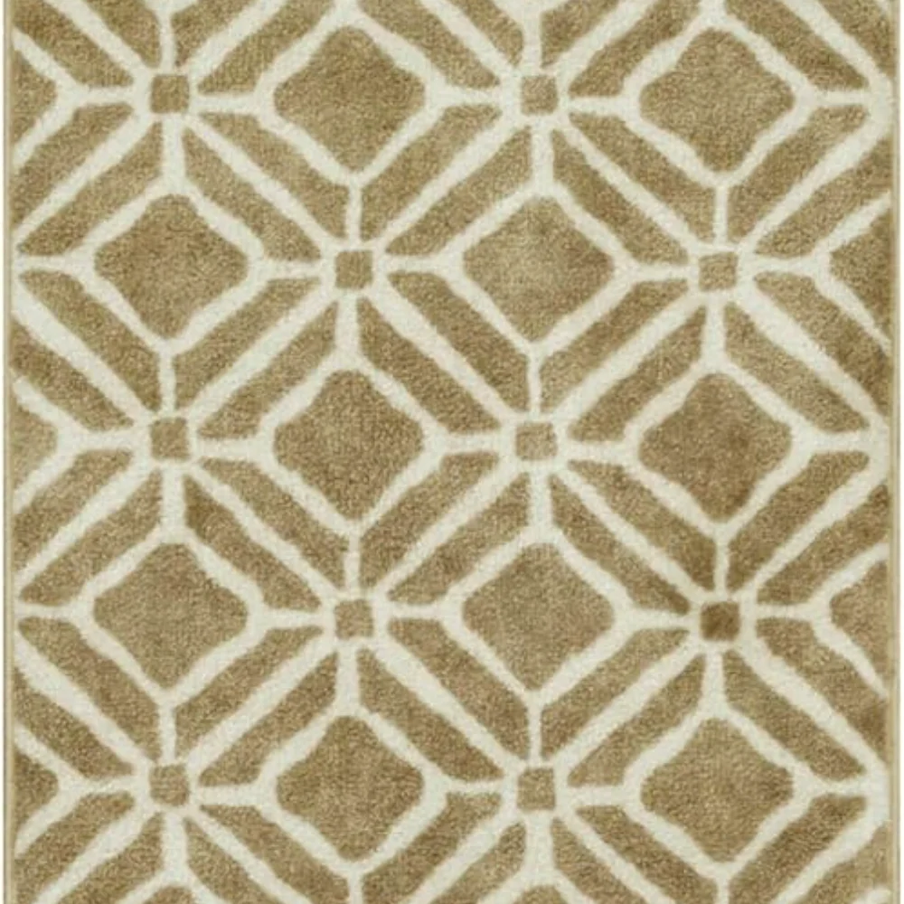 Moderna Geometric Runner, 2' x 6', Beige