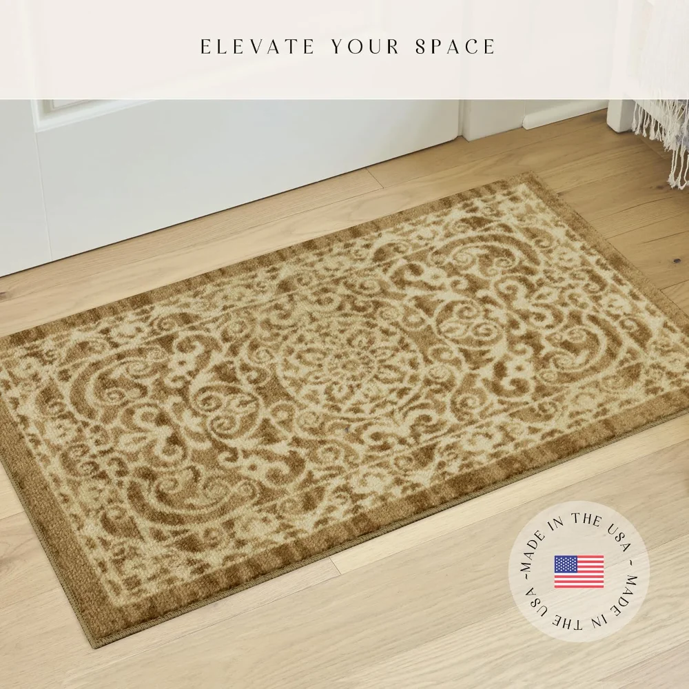 Pelham Vintage Medallion Accent Rug, 1'8" x 2'10", Khaki, view 2