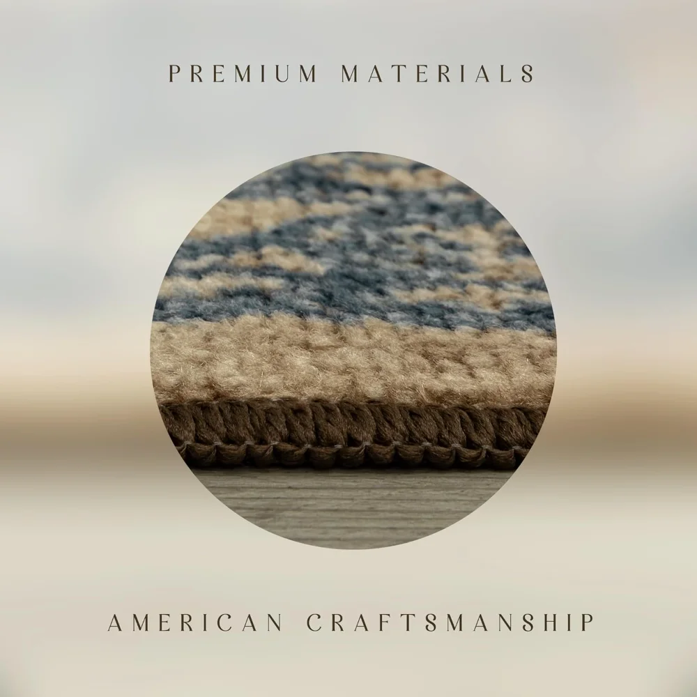 Pelham Vintage Medallion Pet Mat, 4'9" x 7', Blue, view 7