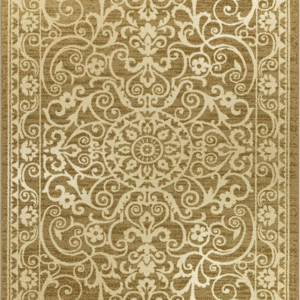 Pelham Vintage Medallion Pet Mat, 4'9" x 7', Khaki