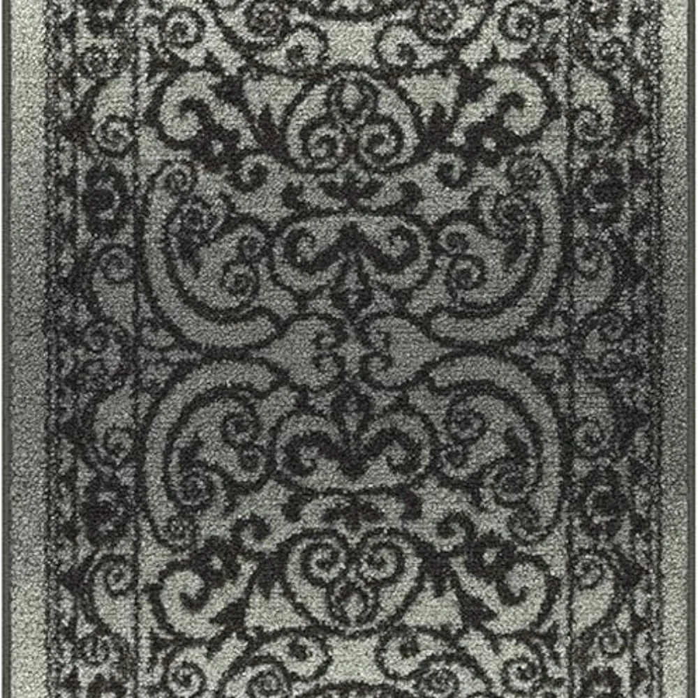 Pelham Vintage Medallion Runner, 2' x 6', Grey