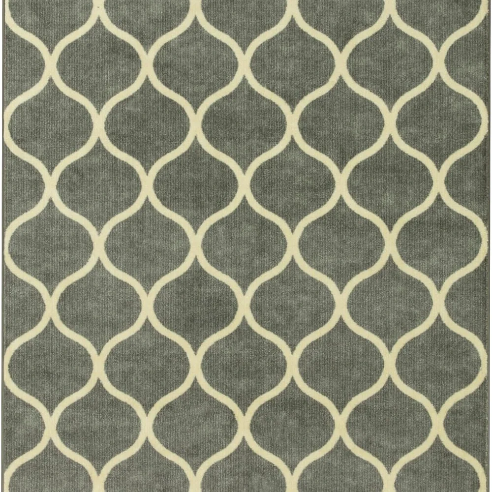 Rebecca Moroccan Trellis Area Rug, 34' x 20', Navy, view 7