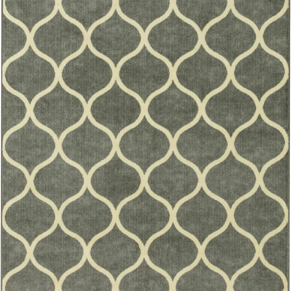Rebecca Moroccan Trellis Area Rug, 34' x 20', Teal, view 6