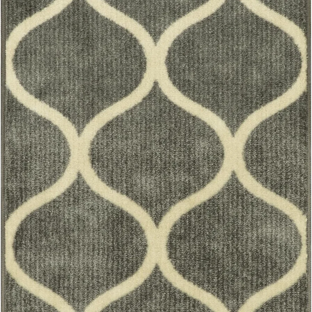 Rebecca Moroccan Trellis Runner, 2' x 6', Grey, view 6
