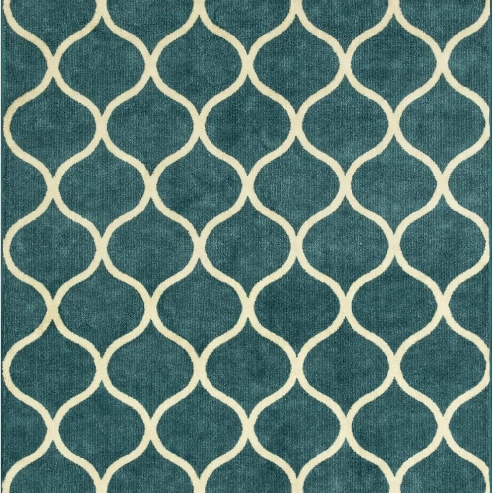 Rebecca Moroccan Trellis Runner, 2' x 6', Navy, view 5