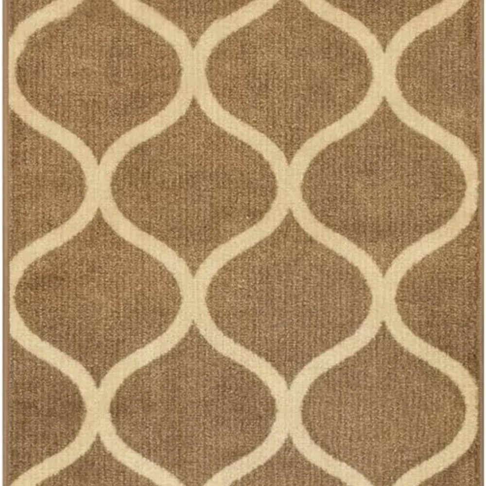 Rebecca Moroccan Trellis Runner, 2' x 6', Taupe