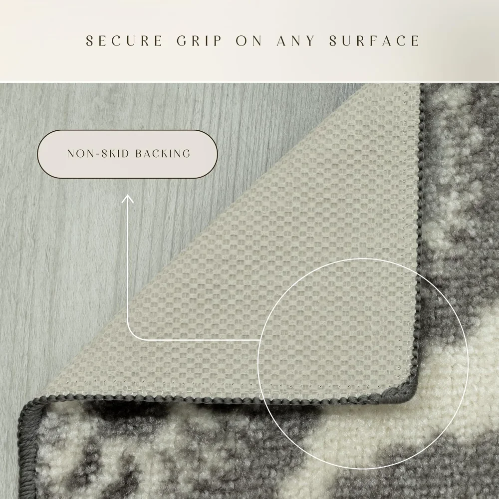 Vivian Medallion Accent Rug, 1'8" x 2'10", Grey, view 6