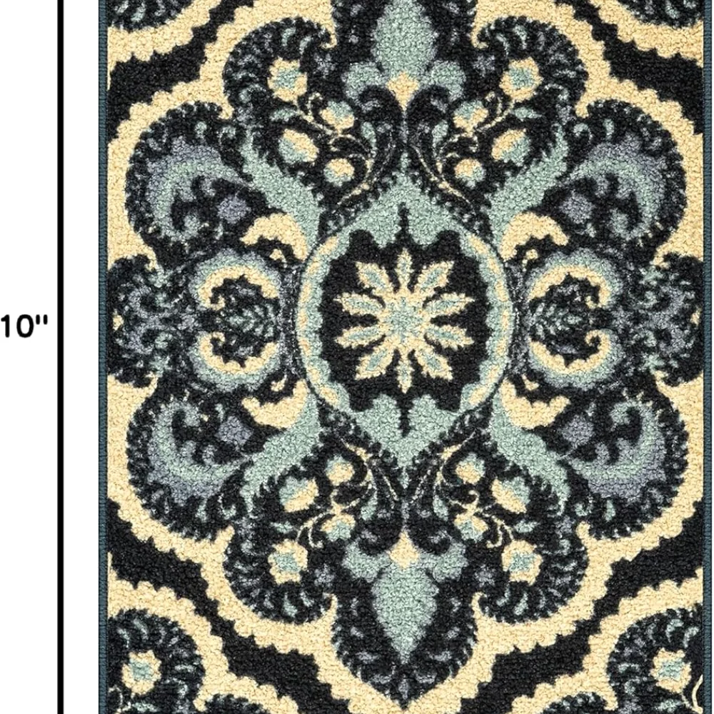 Vivian Medallion Accent Rug, 1'8" x 2'10", Persian Blue, view 2