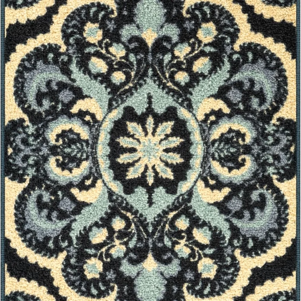Vivian Medallion Accent Rug, 1'8" x 2'10", Persian Blue