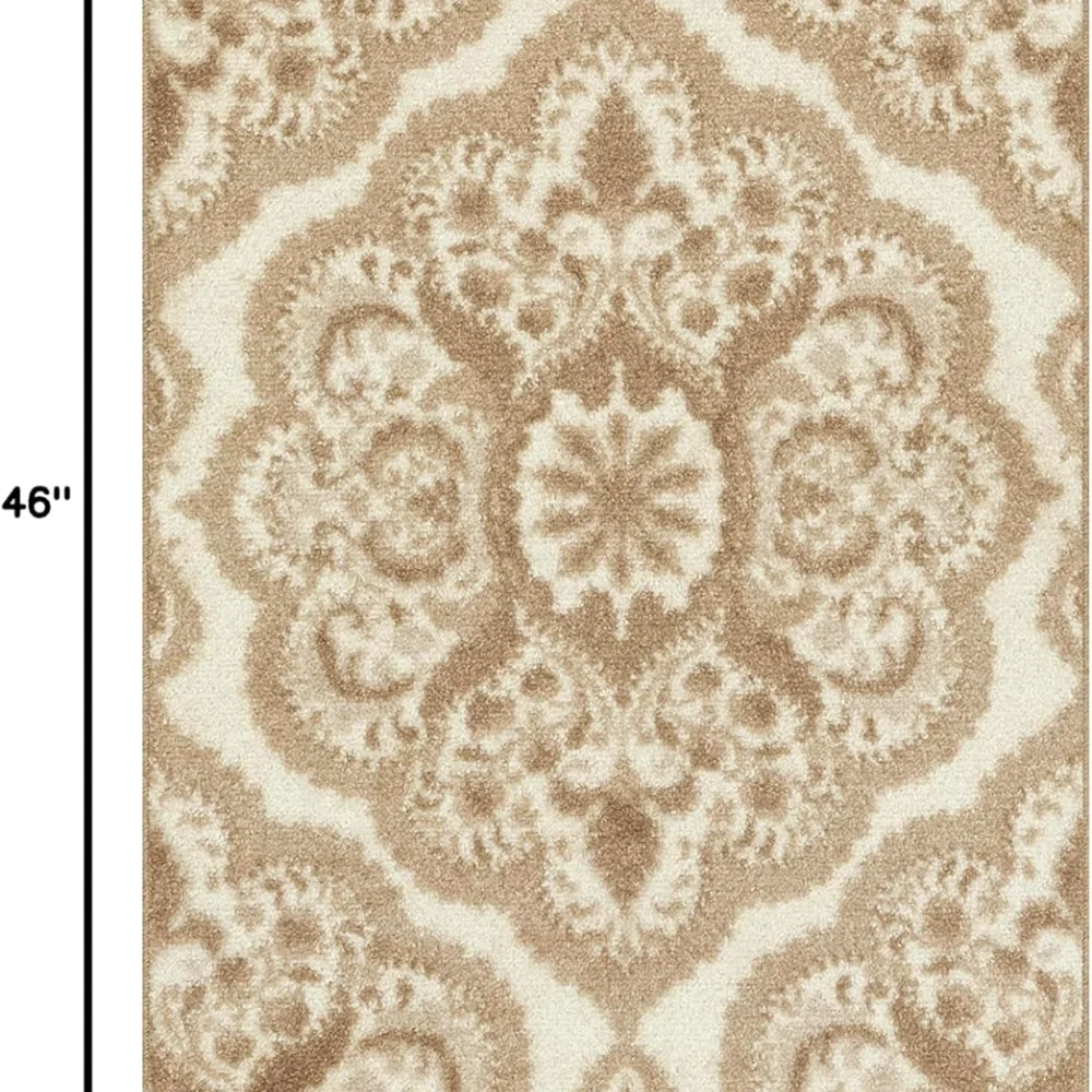 Vivian Medallion Accent Rug, 2'6" x 3'10", Beige, view 3