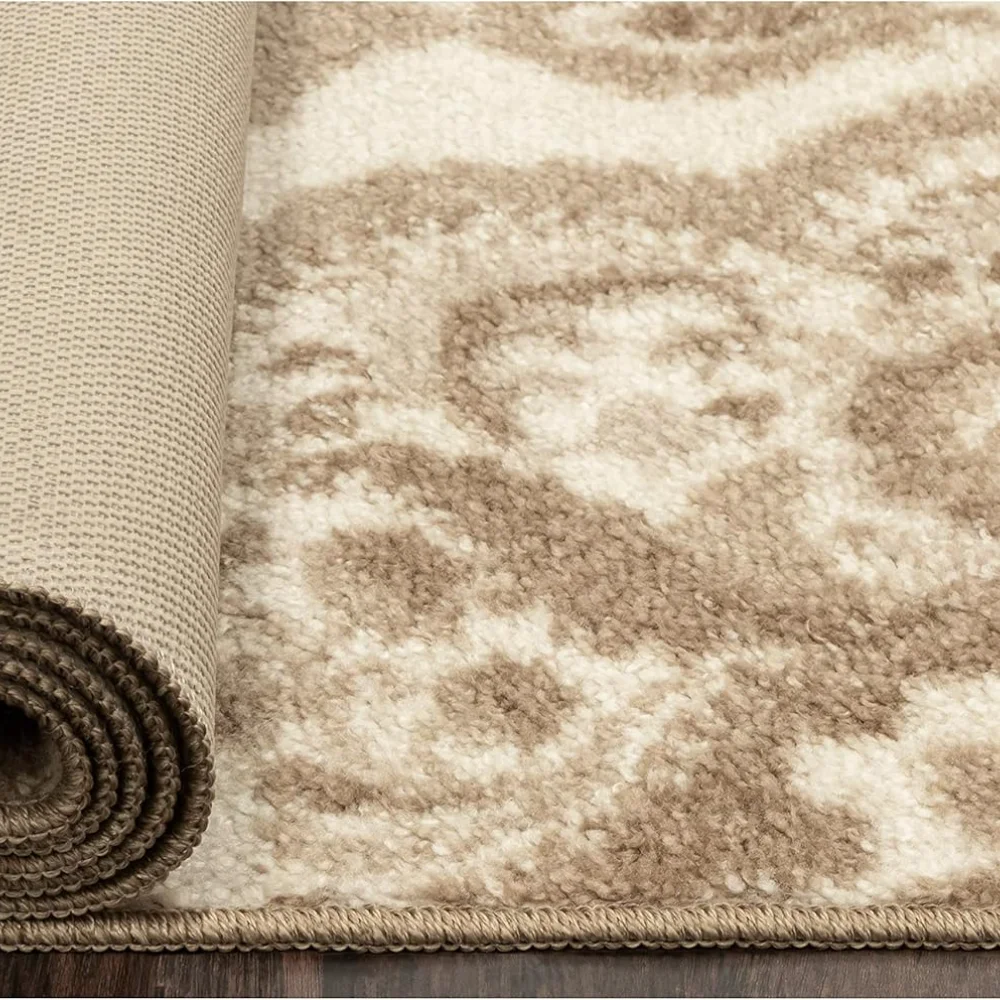 Vivian Medallion Pet Mat, 3'4" x 5', Beige, view 4