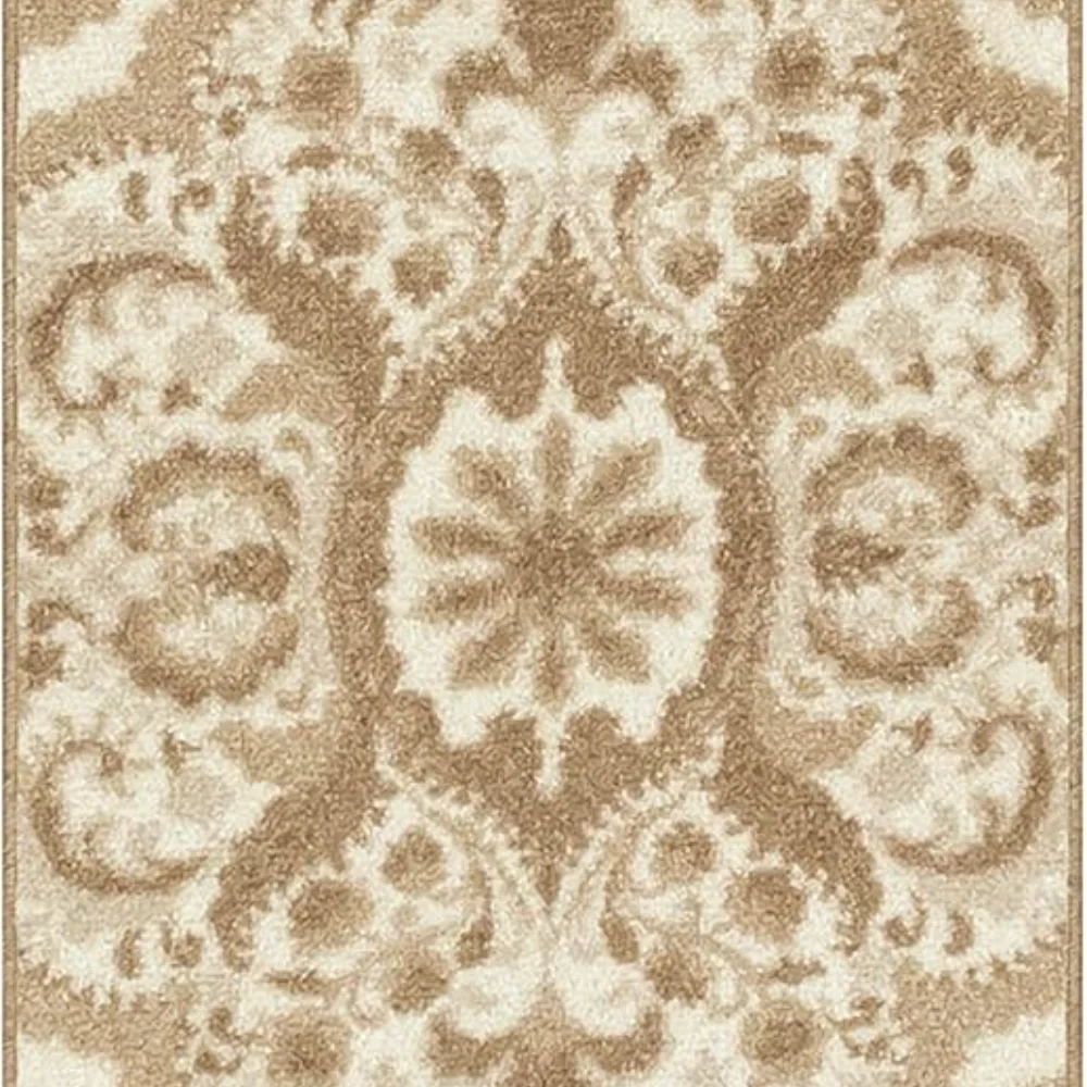 Vivian Medallion Runner, 1'8" x 5', Beige