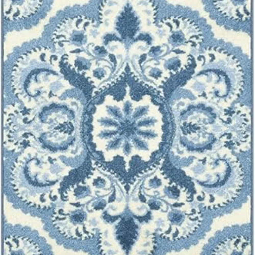 Vivian Medallion Runner, 2' x 10', Blue