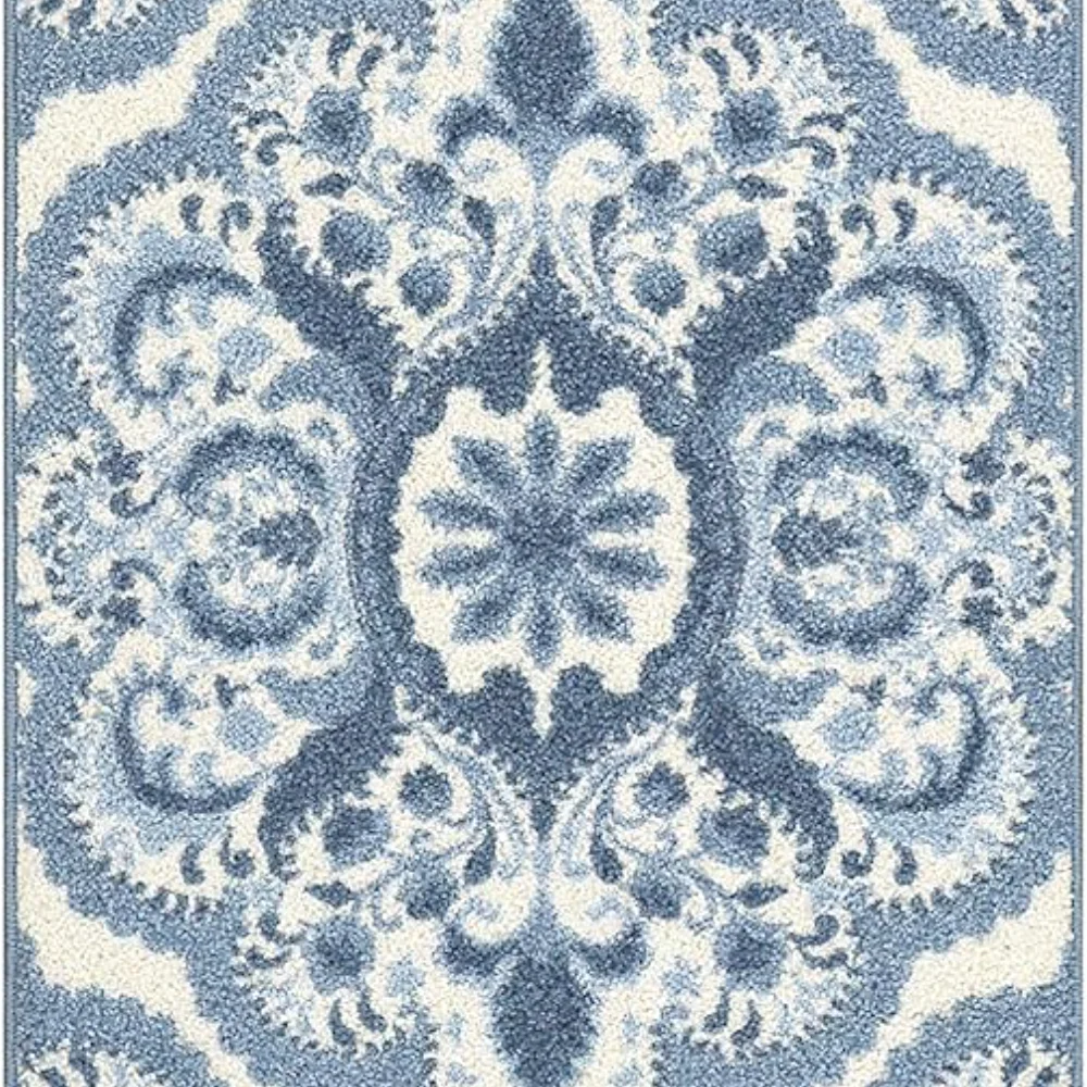 Vivian Medallion Runner, 2' x 6', Blue