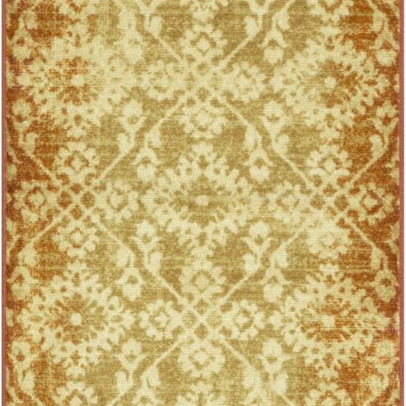 Arden Vintage Distressed Runner, 2' x 6', Gold