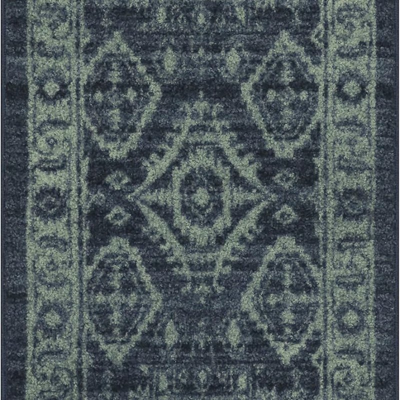 Georgina Traditional Area Rug, 4'9" x 7', Navy