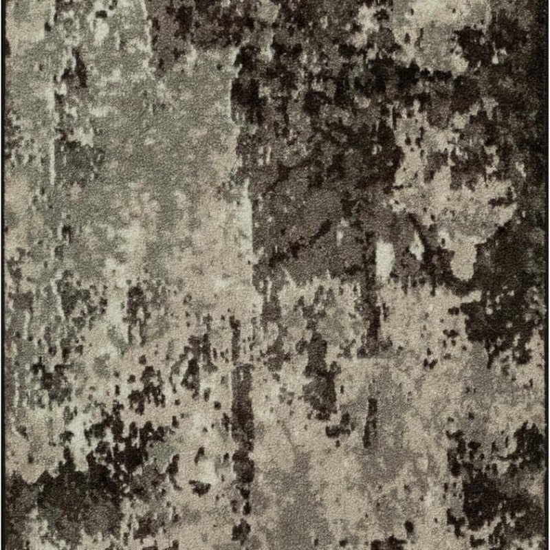 Horizon Modern Abstract Accent Rug, 1'8" x 2'10", Midnight Black