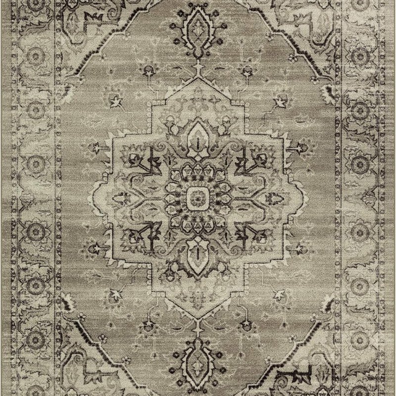 Lexington Farmhouse Area Rug, 4'9" x 7', Taupe