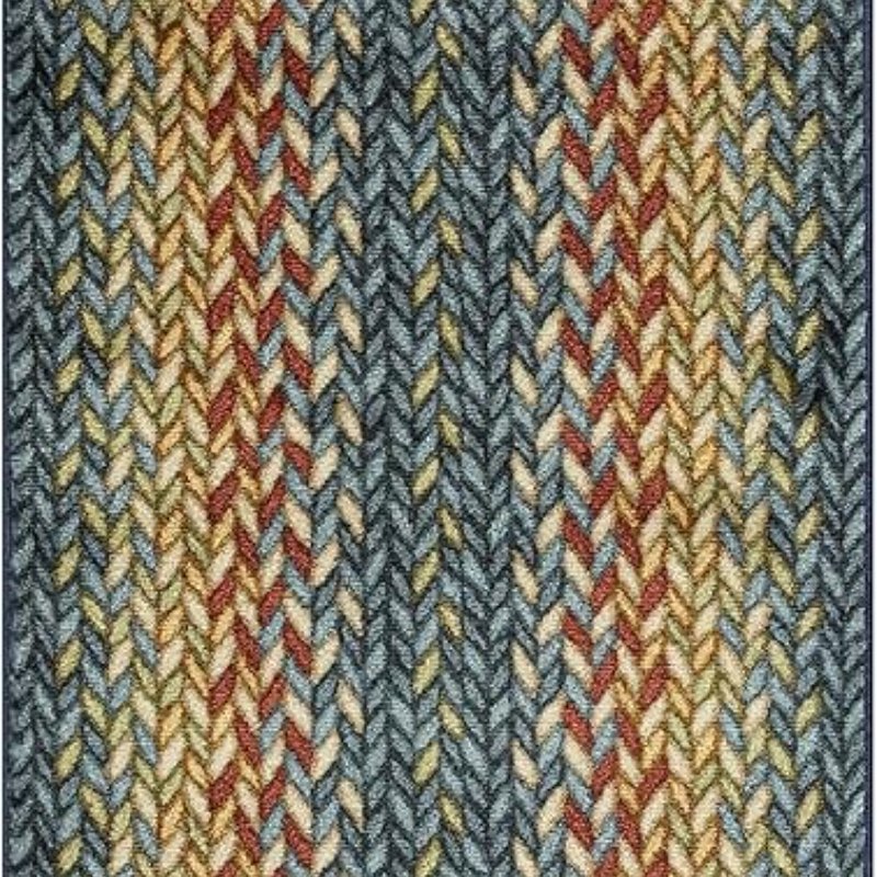 Marion Bohemian Braided-Style Print Runner, 2' x 8', Multi Color