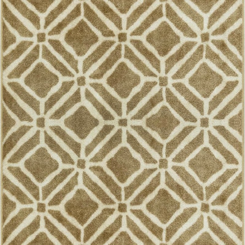 Moderna Geometric Accent Rug, 46" x 30", Beige