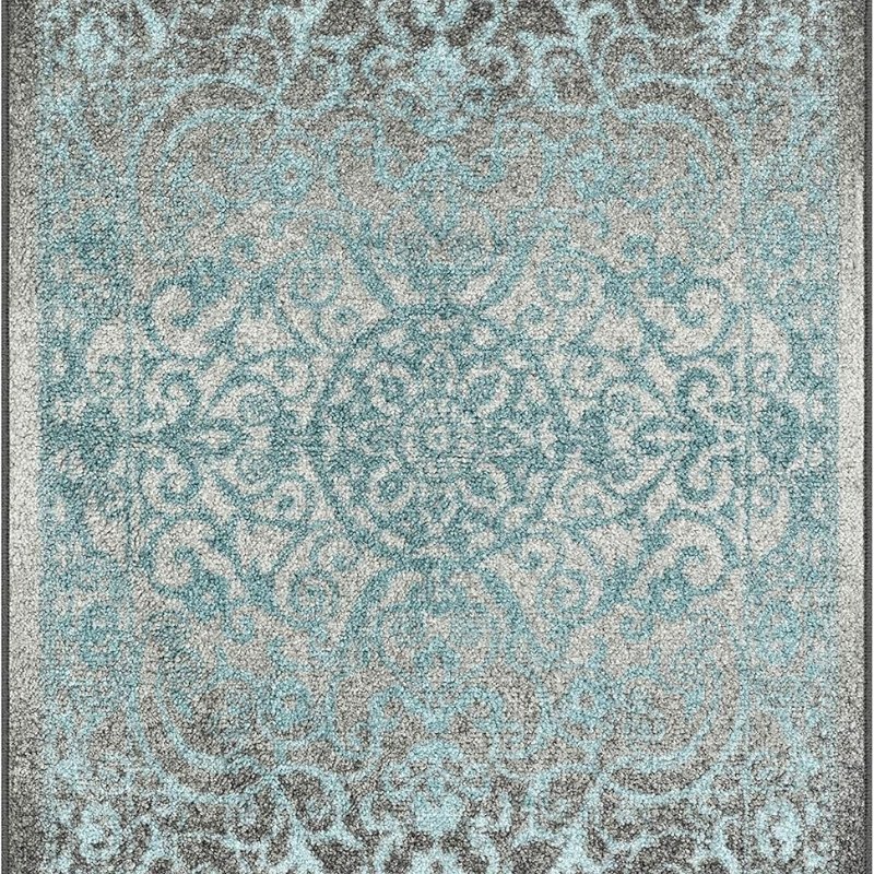 Pelham Vintage Medallion Accent Rug, 1'8" x 2'10", Grey