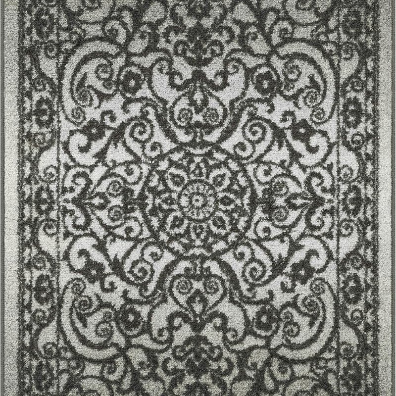 Pelham Vintage Medallion Accent Rug, 1'8" x 2'10", Grey