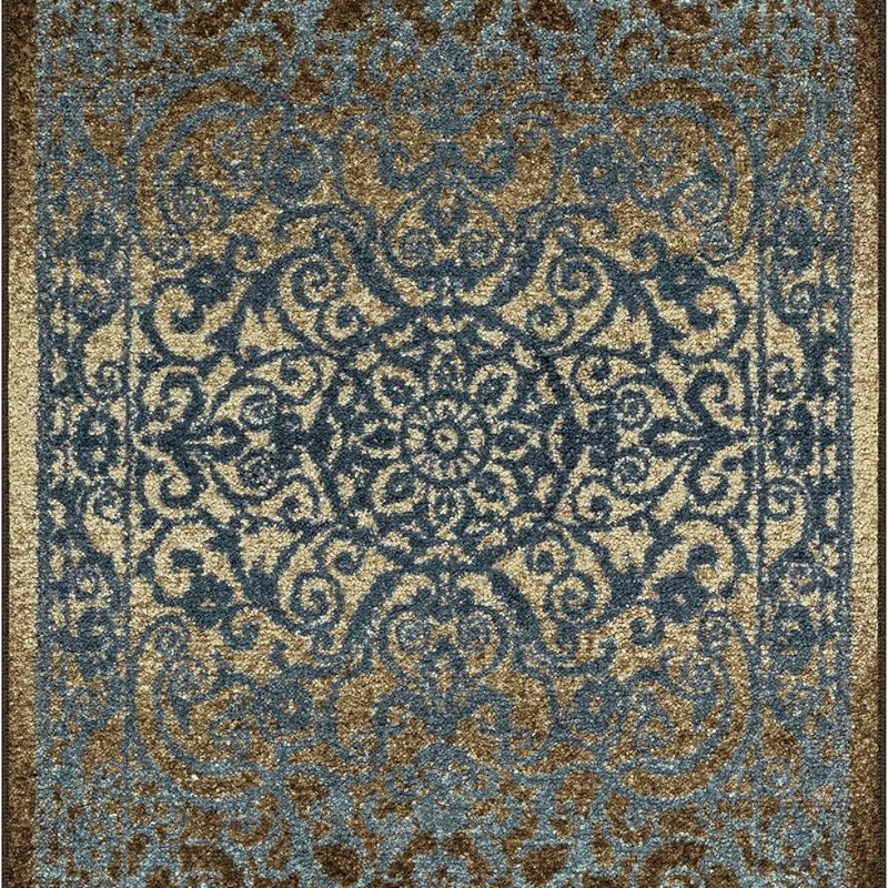 Pelham Vintage Medallion Accent Rug, 2'6" x 3'10", Blue