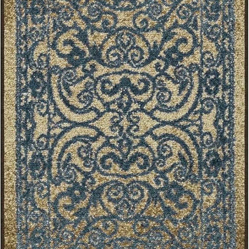 Pelham Vintage Medallion Runner, 2' x 6', Blue