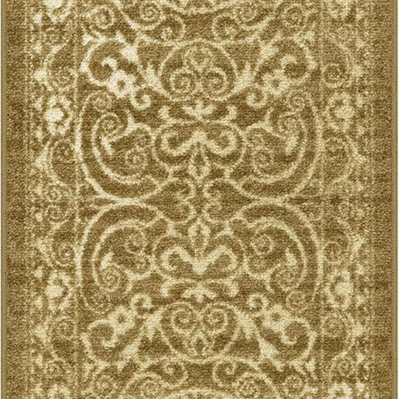 Pelham Vintage Medallion Runner, 2' x 6', Khaki