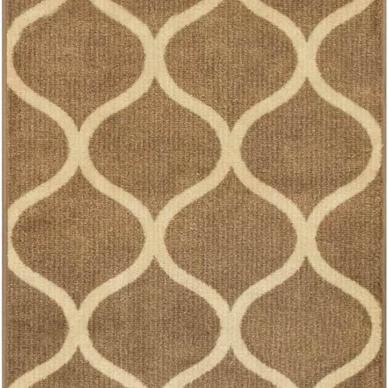 Rebecca Moroccan Trellis Runner, 2' x 6', Taupe