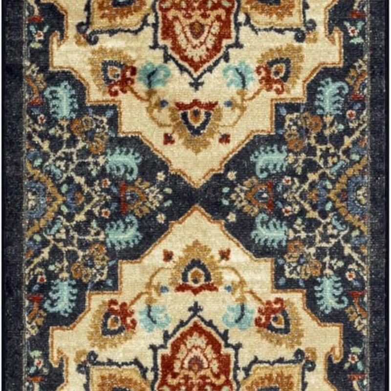 Ruby Oriental Runner, 2' x 6', Red