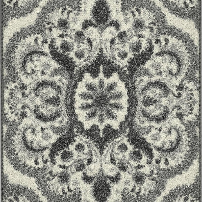 Vivian Medallion Accent Rug, 1'8" x 2'10", Grey