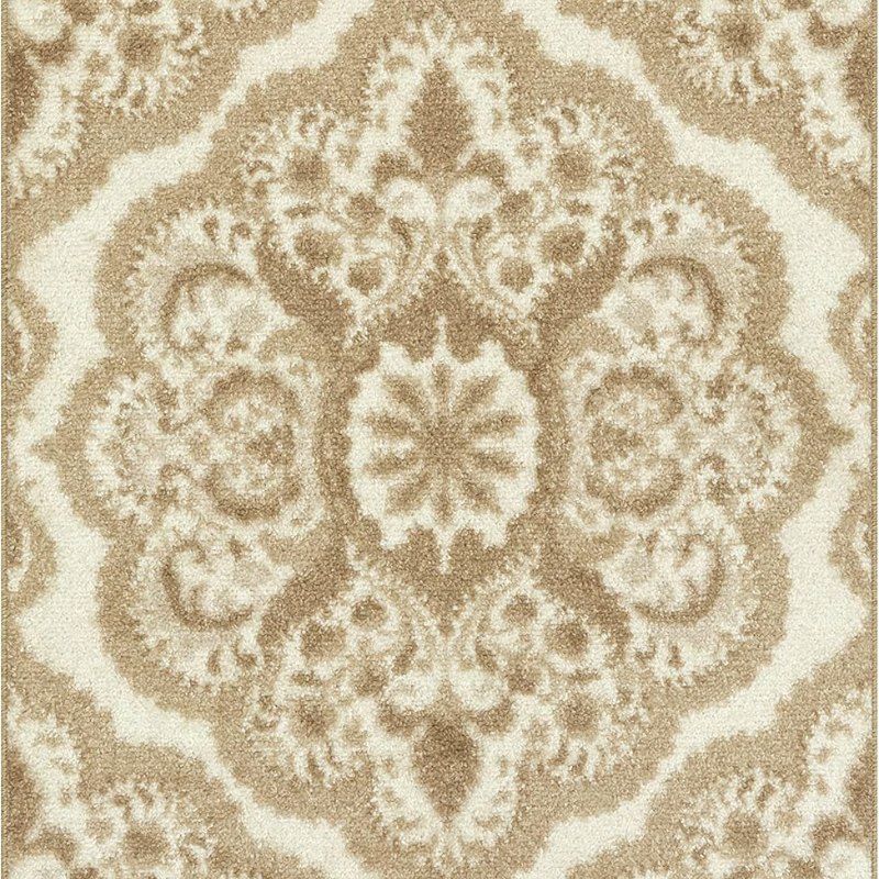 Vivian Medallion Accent Rug, 2'6" x 3'10", Beige