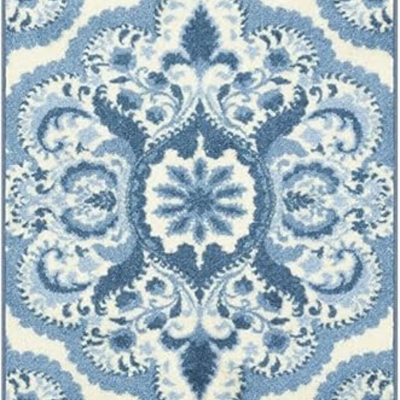 Vivian Medallion Runner, 2' x 10', Blue